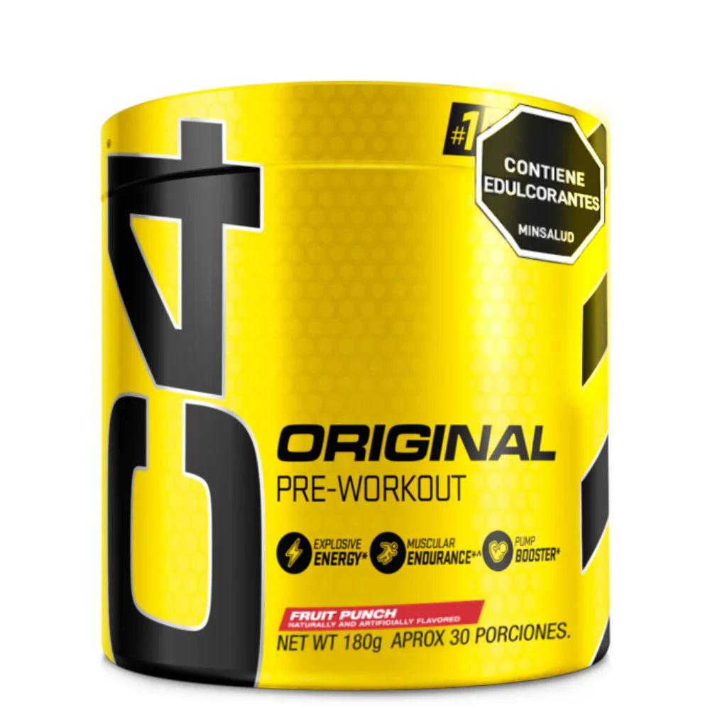 C4 Original Pre entreno 30 serv sabor fruit punch Cellucor para energía y rendimiento en Bogotá Colombia