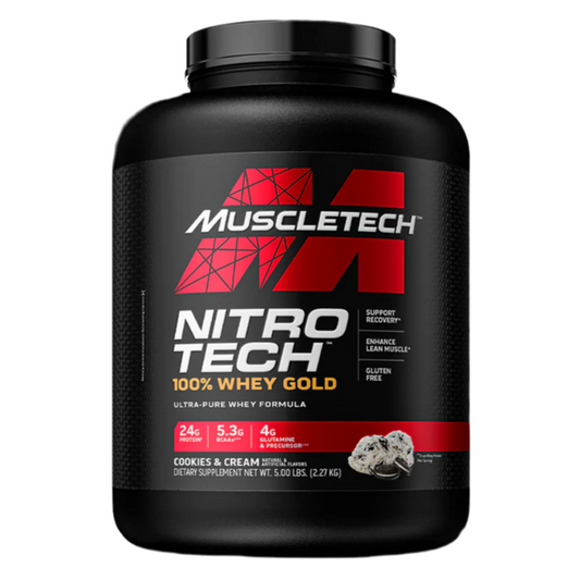 Proteína Nitro-Tech Whey Gold cookies para ganancia muscular Bogotá Colombia