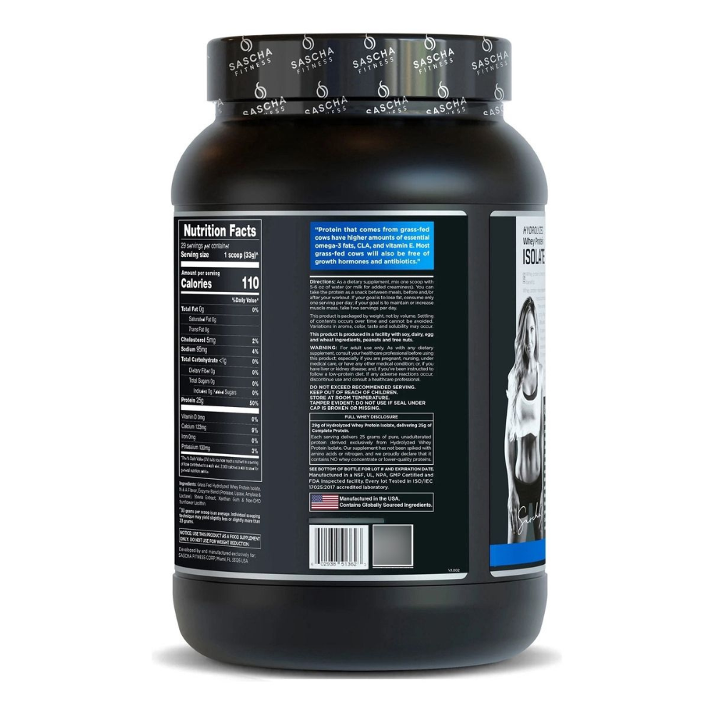 Proteína Hidrolizada Isolate Sascha Fitness